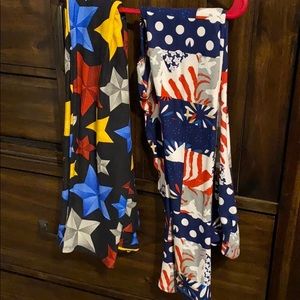 LulaRoe leggings 2 pair